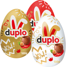Яйце шоколадне Ferrero Duplo Пасхальне 100 г/12