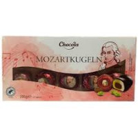 Цукерки Chocola Mozartkugeln шоколадні з фісташкою 200 г /10