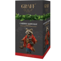 Чай чорний Graff Cherry Samurai з ароматом вишні та мигдалю 20 пак 30 г