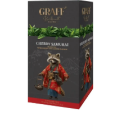Чай чорний Graff Cherry Samurai з ароматом вишні та мигдалю 20 пак 30 г