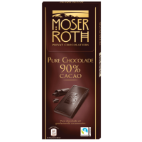 Шоколад Moser Roth чорний 90 % 125 г/40