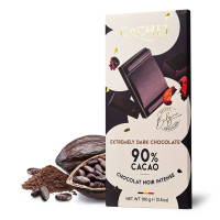 Шоколад Cachet чорний 90% cacao 100 г/12