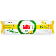 Серветки вологі Fairy Лимон для підлоги 50 шт
