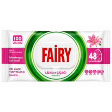 Серветки вологі Fairy Лілія для прибирання 100 шт