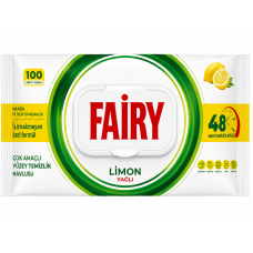 Серветки вологі Fairy Лимон для прибирання 100 шт