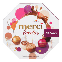 Цукерки шоколадні Merci Creamy Lovelies Merci 185 г/7
