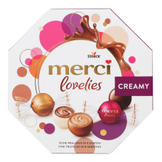Цукерки шоколадні Merci Creamy Lovelies Merci 185 г/7