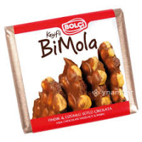 Шоколад Bolci молочний з фундуком та родзинками 70 г