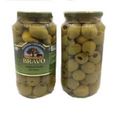 Оливки Bravo Aceitunas Sin Hueso зелені без кісточки гігант 835 г/6