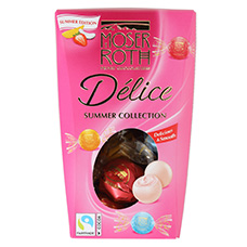 Цукерки Moser Roth Delice Полуничне праліне в білому шоколаді 200 г