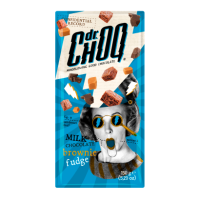 Шоколад Dr Choq молочний Брауни та іріс 150 г/12
