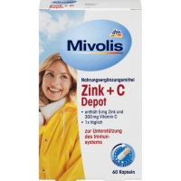 Биологически активная добавка Mivolis Zink + C 60 шт