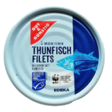 Тунець філе Gut & Gunstig у власному соку 195 г/48