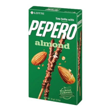 Соломка Pepero Almond у шоколадній глазурі Lotte 32 г/40