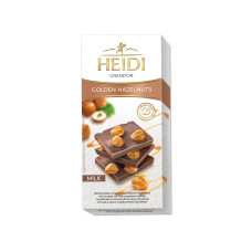 Шоколад Heidi молочний з цілим карамелізованим фундуком 100 г/15