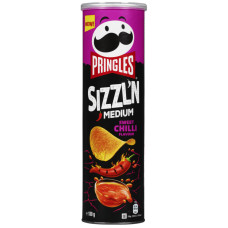 Чіпси Pringles Sizzlin Medium Sweet Chili 180 г/19