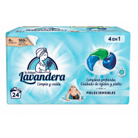Капсули для прання Lavandera 4 в 1 Sensitive 24 шт