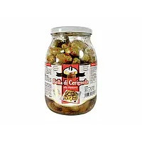 Оливки зелені Bella Contadina з прянощами без розсолу 1062 мл/6