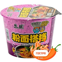 Локшина Simeite пшенична та з батату з кисло-гострим смаком 136 г/36