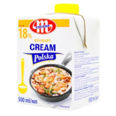 Вершки Mlekovita десертні 18% 500 мл/6