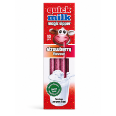Трубочки для молока Quick milk Полуниця 60 г