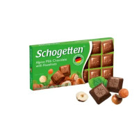 Шоколад Schogetten молочний з лісовими горіхами 100 г/15