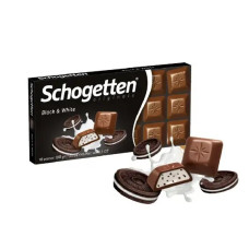 Шоколад Schogetten чорний Black & White 100 г/30