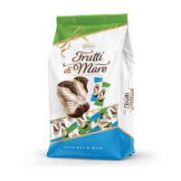 Цукерки Vobro шоколадні праліне ракушка фундук та молоко 1 кг