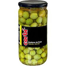 Оливки Corbi Sosa Зелені цілі в розсолі 700 г/8