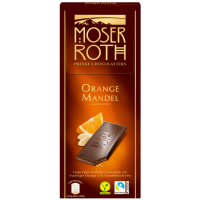 Шоколад Moser Roth чорний Orange mandel 125 г/40
