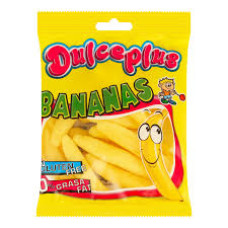 Цукерки жувальні Dulceplus Банани в цукрі 100 г/12
