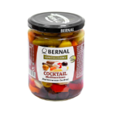 Оливки Коктейль середземноморський Bernal Coctail Mediterraneo 436 г/12