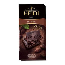 Шоколад Heidi черный Dark intense 75% 80 г/20