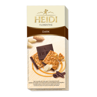 Шоколад Heidi черный с карамелизированным слоем миндаля 100 г/15