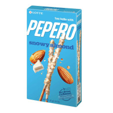 Соломка Pepero у білому шоколаді з мигдалем Snowy Almond Lotte 32 г/40