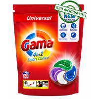 Капсули для прання Gama 4 в1 Universal 60 шт