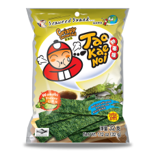 Чіпси хрусткі з норі Tao Kae Noi зі смаком васабі 32 г