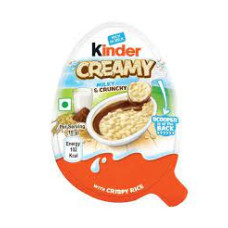 Яйце Kinder Creamy Milky Crunchy з повітряним рисом 19 г/24