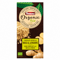 Шоколад Torras Organic 70% чорний з перуанською маккою і імбирем 100 г
