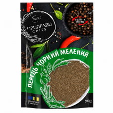 Приправа Приправи Світу перець чорний мелений 20 г