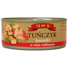 Тунец M&amp;K кусочками в масле 170 г/48