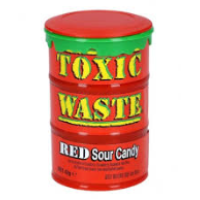 Цукерки жувальні Toxic Waste червона  бочка 12*42 г