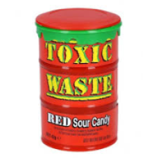 Цукерки жувальні Toxic Waste червона  бочка 12*42 г