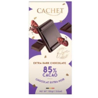 Шоколад Cachet чорний 85% cacao 100 г/12