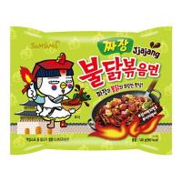 Лапша Samyang Buldak со вкусом острой курицы в соусе Чачжан 140 г/40