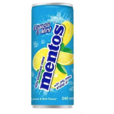 Напій газований Mentos Lemon & Mint 240 мл/24