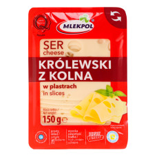 Сир твердий Mlekpol Krolewski z kolna слайси 150 г/20