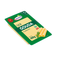 Сир твердий Mlekpol Gouda слайси 400 г/24