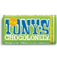 Шоколад Tony's черный с миндалем и морской солью 51% 180 г/15
