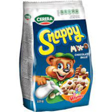 Кульки злакові Cerrera Snappy з білим і молочним шоколадом 225 г